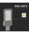 V-Tac 30W LED gatelys - Ø50/Ø60mm, Samsung chip, IP65, grått hus