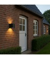 LEDlife CUBIC 6W vegglampe - Sort, firkantet, opp/ned, justerbar, utendørs, IP65, inkl. lyskilde