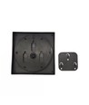 Solcelle sensor vegglampe - Svart, roterbar, firkantet, skumringssensor, IP65