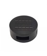 Solcelle sensor vegglampe - Svart, rund, justerbar spredning skumringssensor, IP54