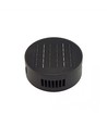 Solcelle sensor vegglampe - Svart, rund, justerbar spredning skumringssensor, IP54