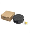 Solcelle sensor vegglampe - Svart, rund, justerbar spredning skumringssensor, IP54