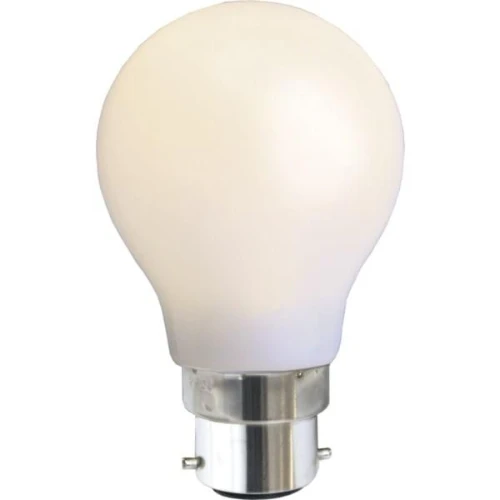 Outlet: Hvit/Opal B22 LED-pære 1W, Ø55, 230V - 360°