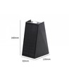 Solcelle sensor vegglampe - Sort, opp/ned, skumringssensor, IP54