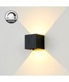 LEDlife CUBIC 6W Dimbar vegglampe - Sort, firkantet, opp/ned, justerbar, utendørs, IP65, inkl. lyskilde