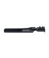 50W LED gatelys - Skumringssensor, Ø60 mm, IP65, svart, 230V