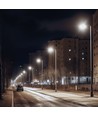 50W LED gatelys - Skumringssensor, Ø60 mm, IP65, svart, 230V
