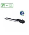 30W LED gatelykt - Skumringssensor, Ø60 mm, IP65, svart, 230V