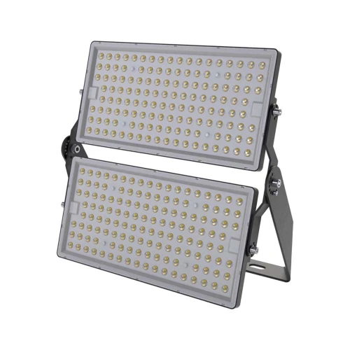 500W LED Lyskaster - 135lm/W, 1m Kabel, Svart Hus, IP65.