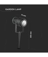 12W LED hagelampe - grønn, svart hus