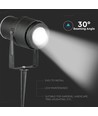 12W LED hagelampe - grønn, svart hus