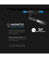 15W LED Spotlight - 4000K, Magnetisk, Svart, IP20, 24V