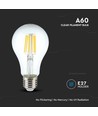 E27 10W LED filament pære - A60, klart glass, 1055lm, 4000K