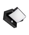 17W Vegglampe med Sensor - LED, 3000K, Sort, IP65