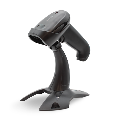 1D og 2D trådløs skanner med holder - 2,4GHz dongle, bluetooth