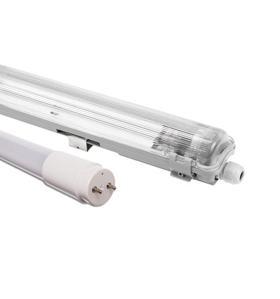 150cm 24W Limea T8 LED enkeltarmatur - IP65, inkl. 1 stk. LED-rør