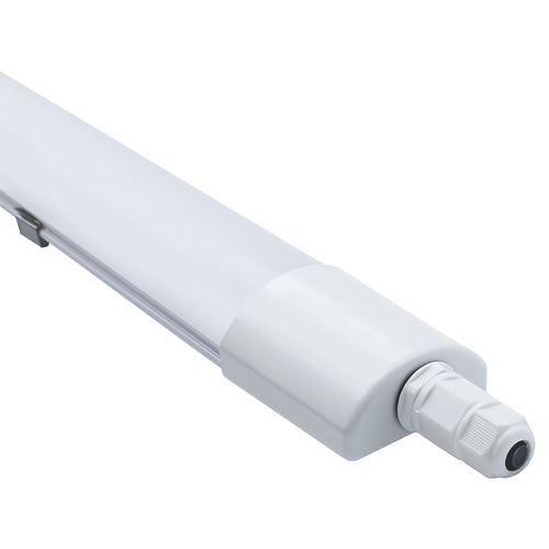 150cm vanntett komplett LED armatur - 45W, gjennomkoblet, IP65, 230V