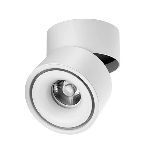 Vero 10W LED påbygningsspot i hvit - RA98, dimbar, roterbar