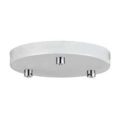 Halo Design - Ø22 Rosett for 3 lamper - hvit