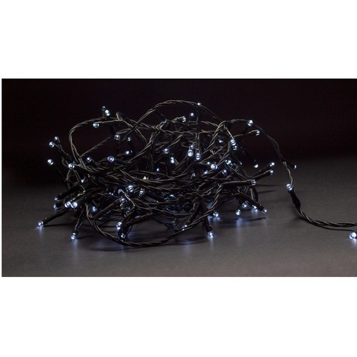 Outlet: 9 m. Smart Home kaldhvit LED julelyskjede - Tuya/Smart Life, 120 LED, Minnefunksjon, IP44 utendørs