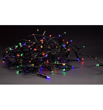 Outlet: 9 m. Smart Home multicolor LED julelysslynge - Tuya/Smart Life, 120 LED, minnefunksjon, IP44 utendørs, 230V