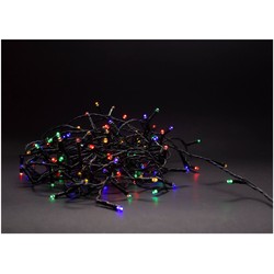 Julelys 5 meter utendørs LED julelysslynge - Batteri, IP44, timer, 50 LED, multicolor
