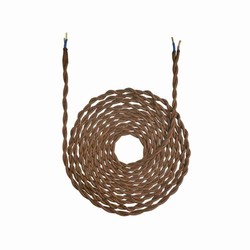  Restsalg: Halo Design - Twisted brun kabel, 3m
