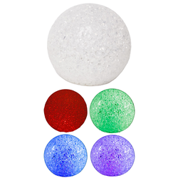 Diverse Restsalg: Multicolor LED kugle - Ø10 cm, IP20, batteri