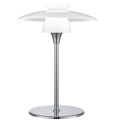 Halo Design - Scandinavia Bordlampe Ø20cm, opal / krom