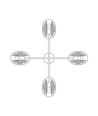 Saber 4 Sort pendellampe - Ø26 cm, E27, 230V, uten lyskilde