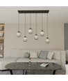 Verdi 6 Sort/Grafitt pendellampe - Ø15 cm, E27, 230V, uten lyskilde