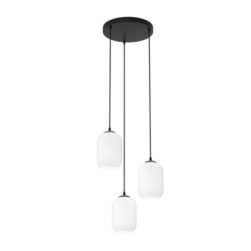 Verdi 3 Sort Prem Opal pendellampe - Ø15 cm, E27, 230V, uten lyskilde