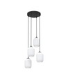 Verdi 4 Sort Prem Opal pendellampe - Ø15 cm, E27, 230V, uten lyskilde