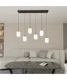 Verdi 6 Sort/Opal pendellampe - Ø15 cm, E27, 230V, uten lyskilde