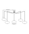 Origo 5 Sort/Grafitt pendellampe - Ø30 cm, E27, 230V, uten lyskilde