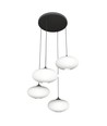 Coco 4 Sort Prem Opal pendellampe - Ø30 cm, E27, 230V, uten lyskilde