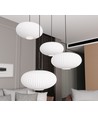 Coco 4 Sort Prem Opal pendellampe - Ø30 cm, E27, 230V, uten lyskilde