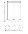 Coco 3 Sort/Grafitt pendellampe - Ø30 cm, E27, 230V, uten lyskilde