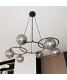 Libra 6 Sort/Grafitt pendellampe - Ø15 cm, E14, 230V, uten lyspære