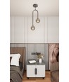 Atria 2 Sort/Grafitt pendellampe - Ø15 cm, E14, 230V, uten lyskilde