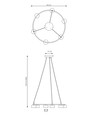 Starlit 6 Sort pendellampe - GX53, 230V, uten lyskilde