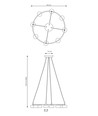 Starlit 8 Sort pendellampe - GX53, 230V, uten lyskilde