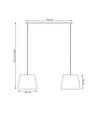 Epoca 2 Mix pendellampe - Ø38 cm, E27, 230V, uten lyskilde
