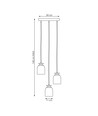 Target 3 Sort Prem pendellampe - Ø11 cm, E27, 230V, uten lyskilde