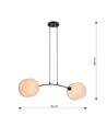 Motif 2 Naturlig pendellampe - Ø20 cm, E27, 230V, uten lyskilde