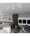 Flash 6 Hvit taklampe - GU10, 230V, uten lyskilde