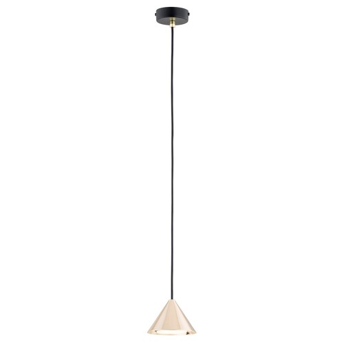 Elit 1 Sort/Gull pendellampe - GX53, 230V, uten lyskilde