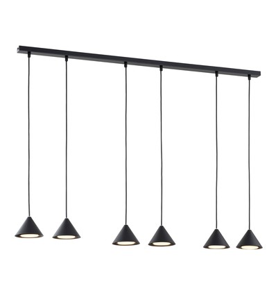 Elit 6 Svart pendellampe - GX53, 230V, uten lyskilde