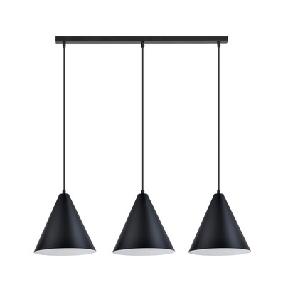 Rebel 3 Sort/Hvit pendellampe - Ø23.5 cm, E27, 230V, uten lyskilde