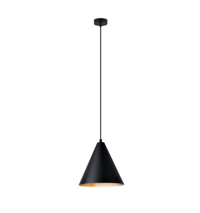 Rebel 1 Sort/Gull pendellampe - Ø23.5 cm, E27, 230V, uten lyspære.